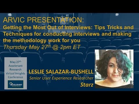 Tips, Tricks, and Techniques for Conducting User Interviews